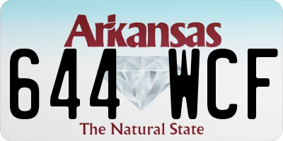AR license plate 644WCF