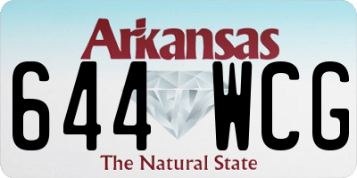 AR license plate 644WCG
