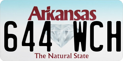 AR license plate 644WCH