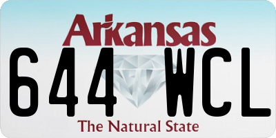 AR license plate 644WCL