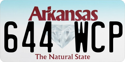 AR license plate 644WCP