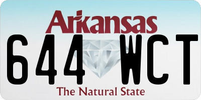 AR license plate 644WCT