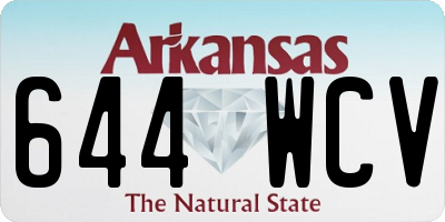 AR license plate 644WCV