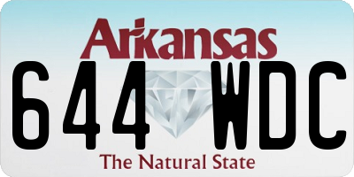 AR license plate 644WDC