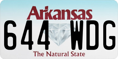 AR license plate 644WDG