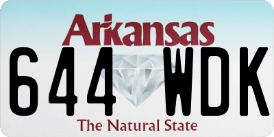 AR license plate 644WDK