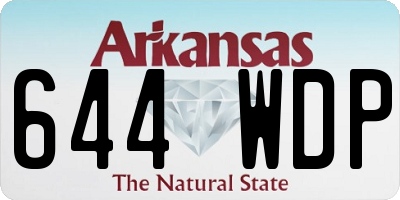 AR license plate 644WDP