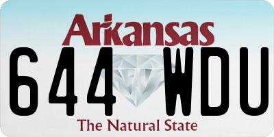 AR license plate 644WDU