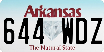 AR license plate 644WDZ