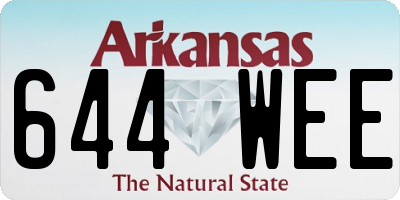 AR license plate 644WEE