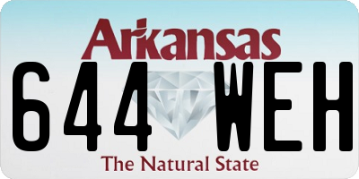 AR license plate 644WEH