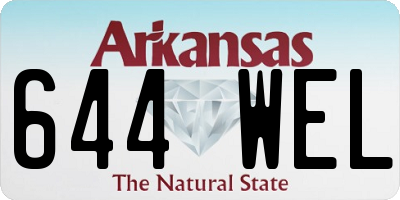 AR license plate 644WEL
