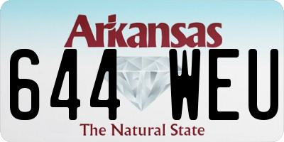AR license plate 644WEU