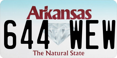 AR license plate 644WEW