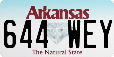 AR license plate 644WEY