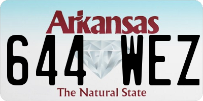 AR license plate 644WEZ