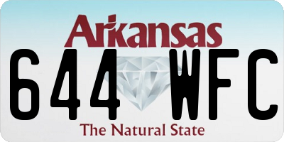 AR license plate 644WFC