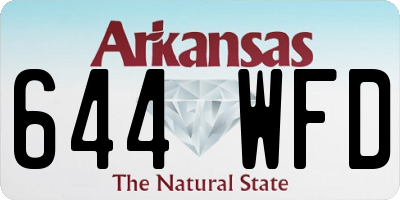 AR license plate 644WFD