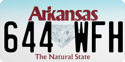 AR license plate 644WFH