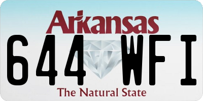 AR license plate 644WFI