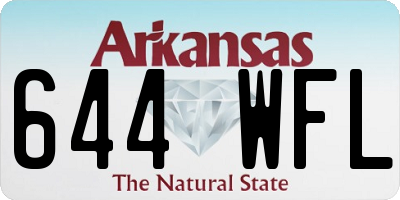 AR license plate 644WFL