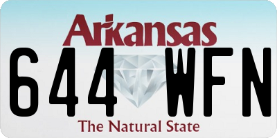 AR license plate 644WFN