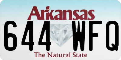 AR license plate 644WFQ
