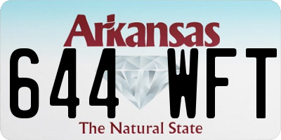 AR license plate 644WFT