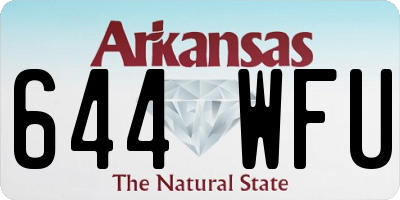 AR license plate 644WFU