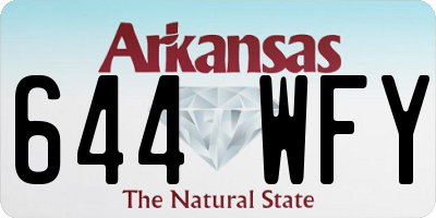 AR license plate 644WFY