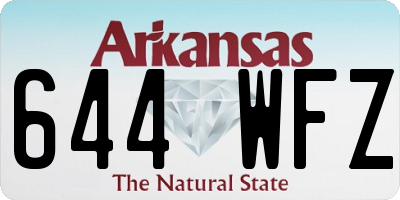 AR license plate 644WFZ