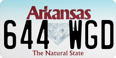 AR license plate 644WGD