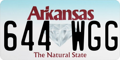 AR license plate 644WGG