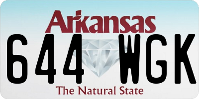 AR license plate 644WGK