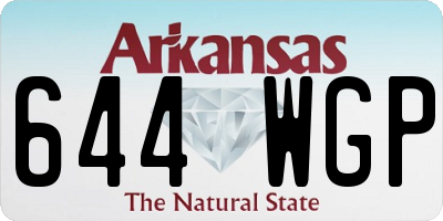 AR license plate 644WGP