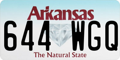 AR license plate 644WGQ