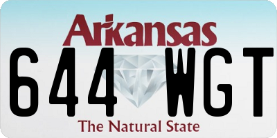AR license plate 644WGT