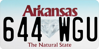 AR license plate 644WGU