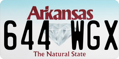 AR license plate 644WGX