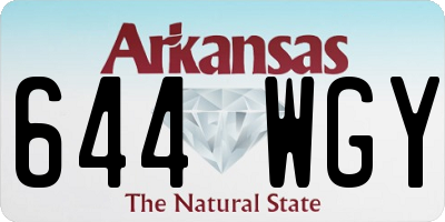 AR license plate 644WGY