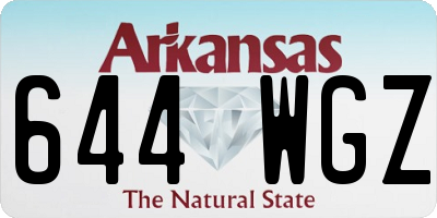 AR license plate 644WGZ