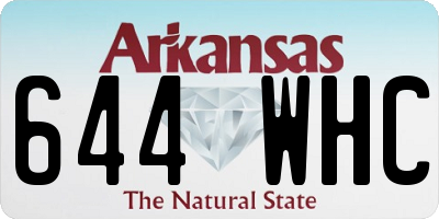 AR license plate 644WHC