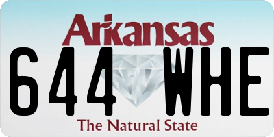 AR license plate 644WHE
