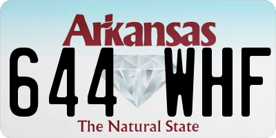 AR license plate 644WHF