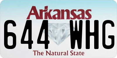 AR license plate 644WHG