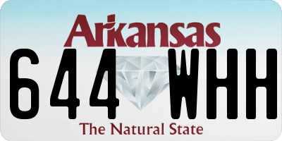 AR license plate 644WHH