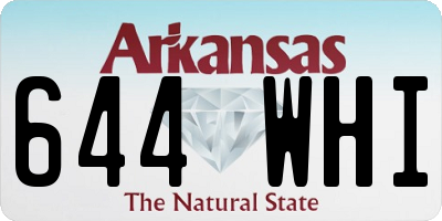 AR license plate 644WHI
