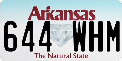 AR license plate 644WHM
