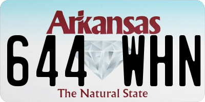 AR license plate 644WHN