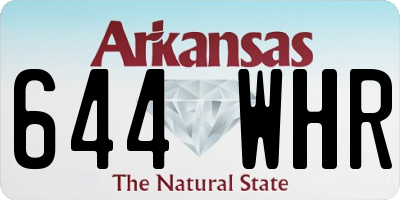 AR license plate 644WHR